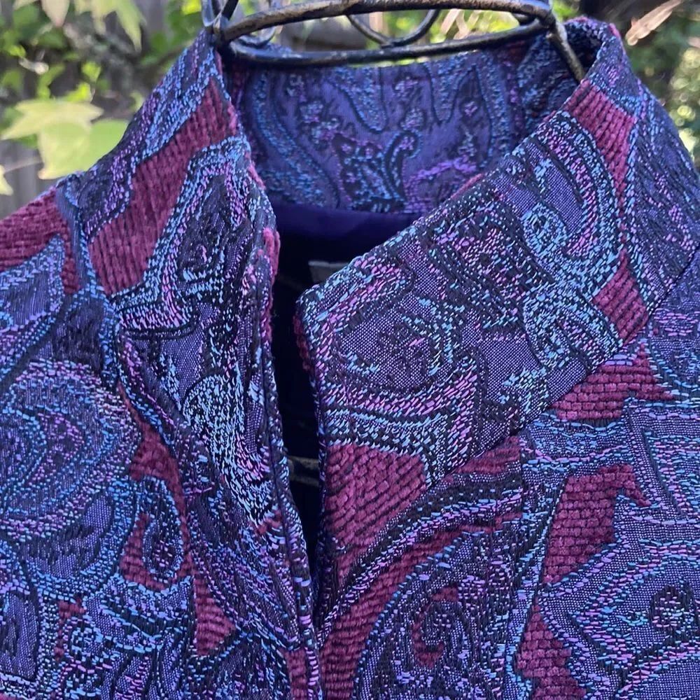 Coldwater Creek Floral Textured Fully Lined Blazer Jacket - Picture 4 of 11